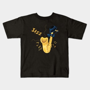 Jazz and Saxophone Kids T-Shirt